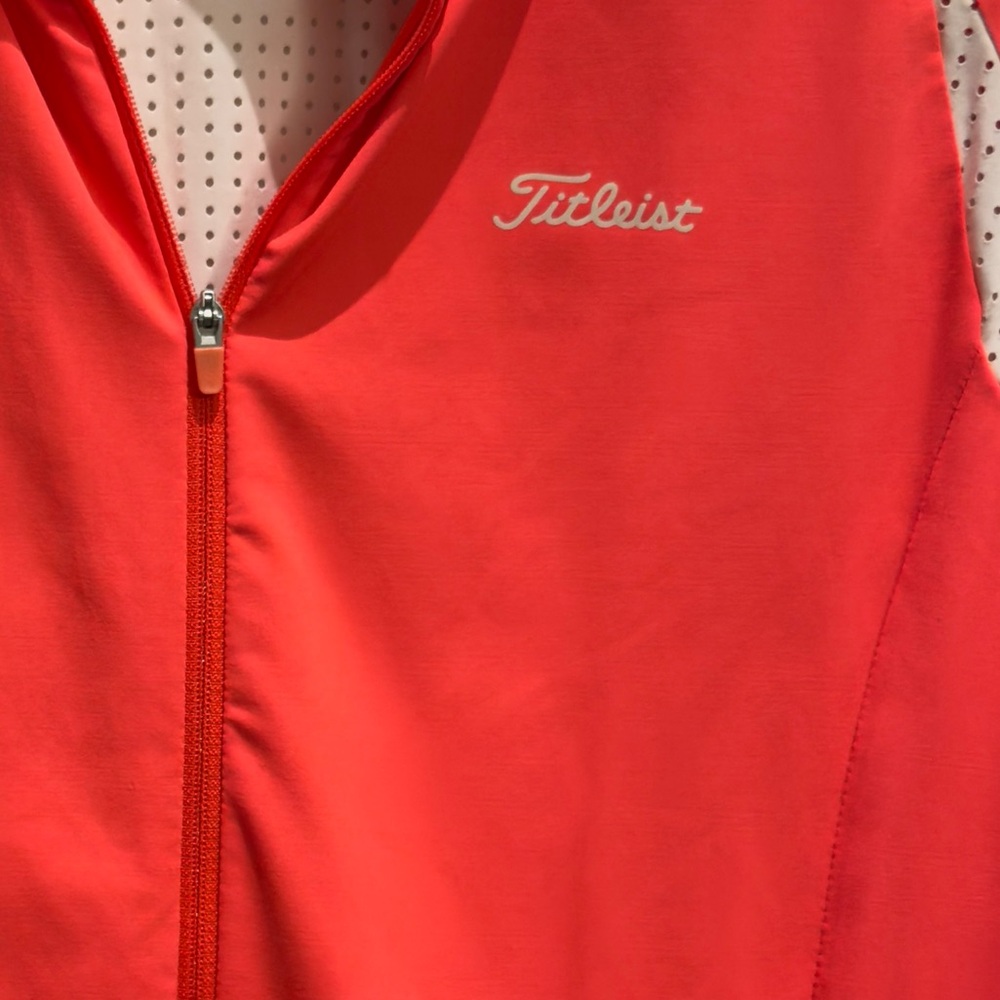 Titleist Vibrant Orange Zip Up Jacket Size Large Women’s - Picture 7 of 7